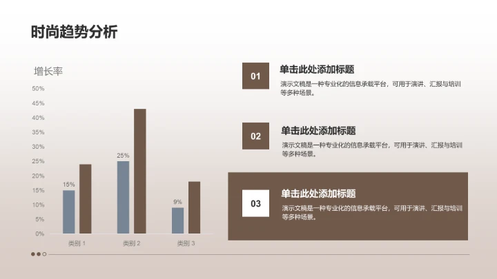 商务风服装时尚通用PPT模板