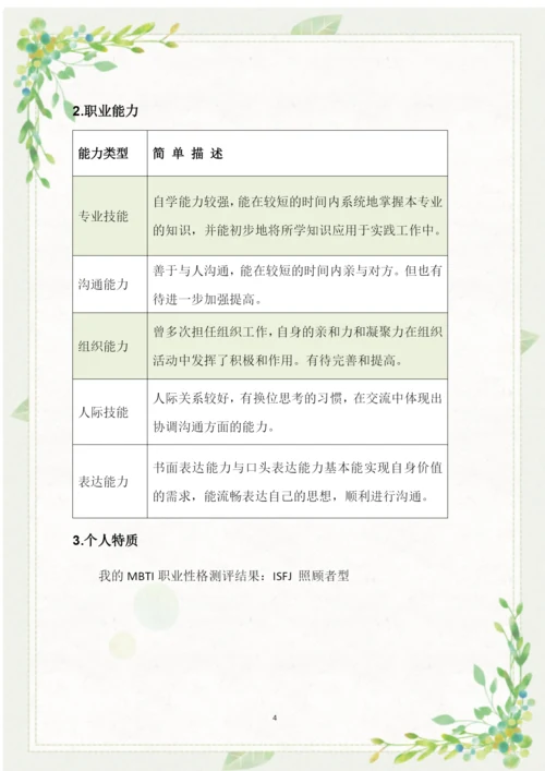 20页6200字护理学专业职业生涯规划.docx