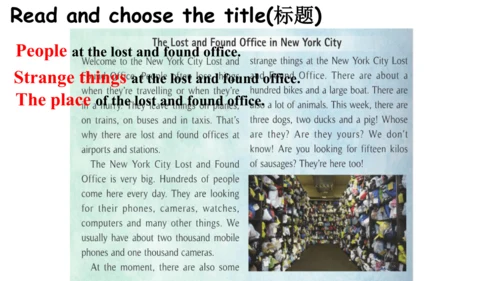 Module 1 Lost and found Unit 2 课件
