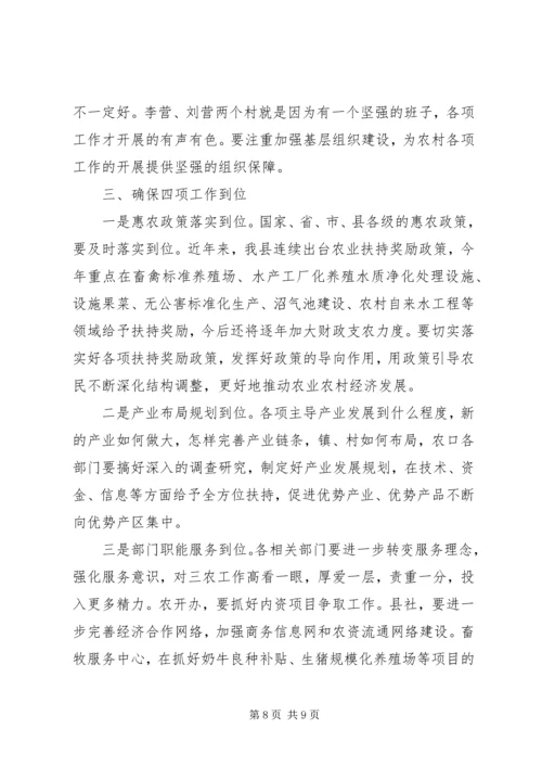 农口部门汇报会上的讲话.docx