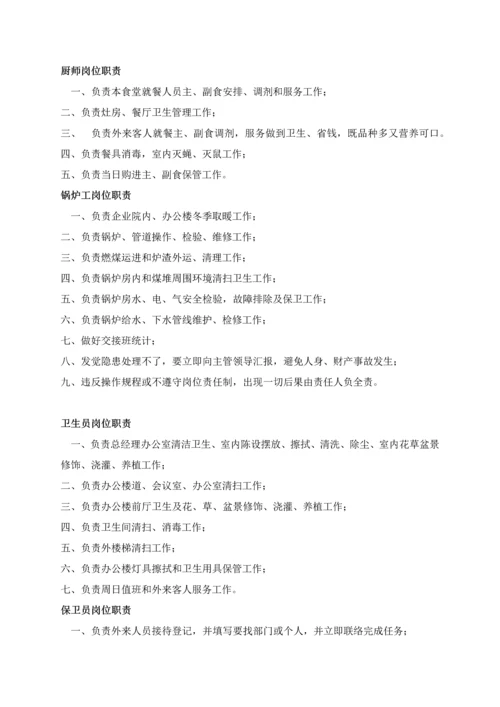 经典建筑公司一般部门设置与岗位基础职责.docx