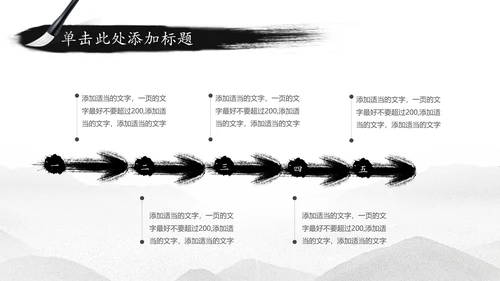 中国水墨传统国学文化PPT模板