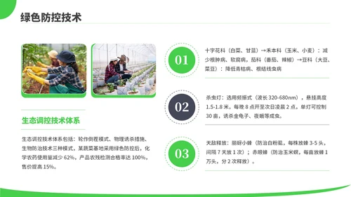绿色商务风现代农业种植技术PPT模板