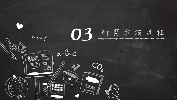 黑板风粉笔字手绘毕业答辩通用PPT模板