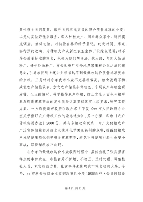 粮食局XX年工作总结及XX年计划.docx