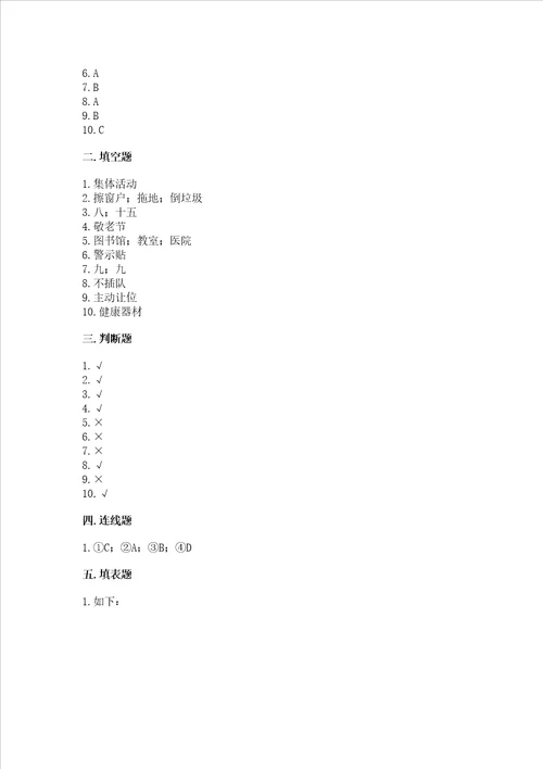 2022部编版二年级上册道德与法治期末测试卷附答案夺分金卷