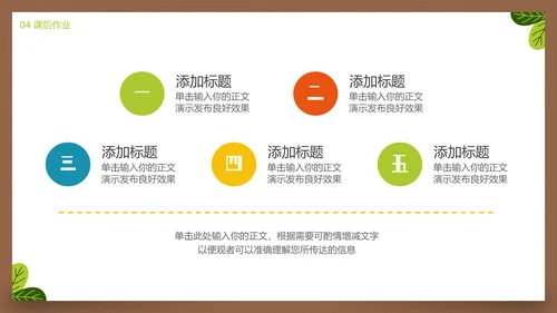 动物园小狮子幼儿启蒙教学通用PPT模板