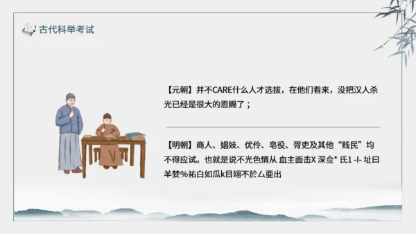古代科举考试介绍动态通用PPT模板