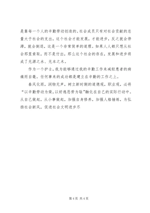 医生以辛勤为荣以好逸为耻演讲稿 (3).docx