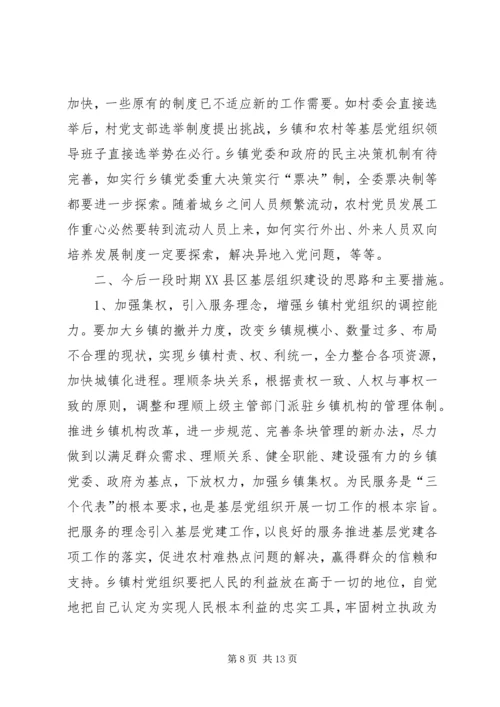 基层组织建设的调查与思考的报告.docx