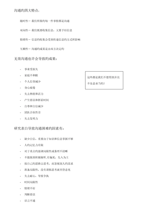 沟通管理教材有效的沟通技巧标准流程图.docx