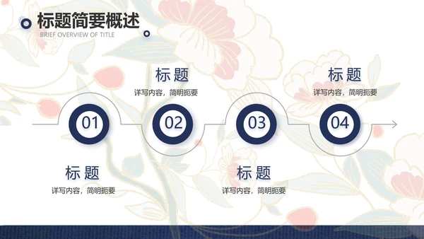 蓝色国潮风中国汉服文化介绍动态PPT模板
