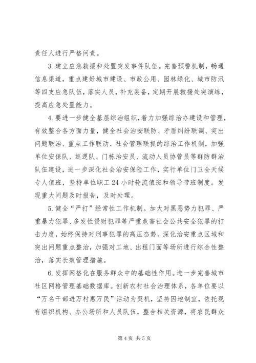 住建委社会管理综合治理工作要点.docx