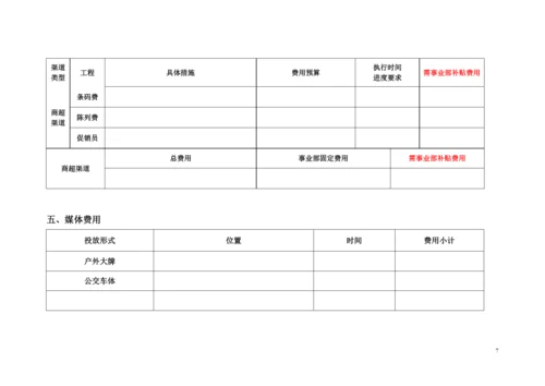 XXXX年特曲事业部各市场年度方案规划.docx