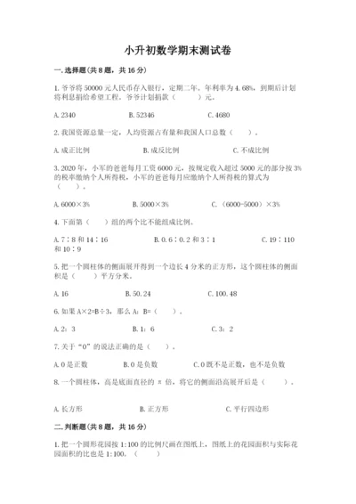 小升初数学期末测试卷（达标题）.docx
