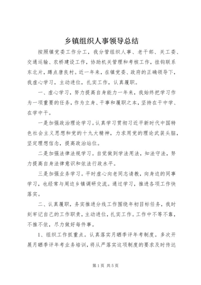 乡镇组织人事领导总结.docx