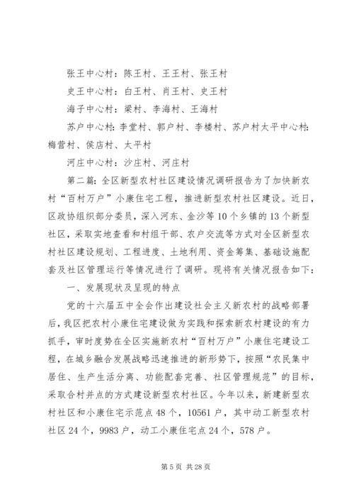 新型社区规划建设情况调研报告.docx