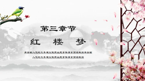 四大名著介绍通用PPT模板