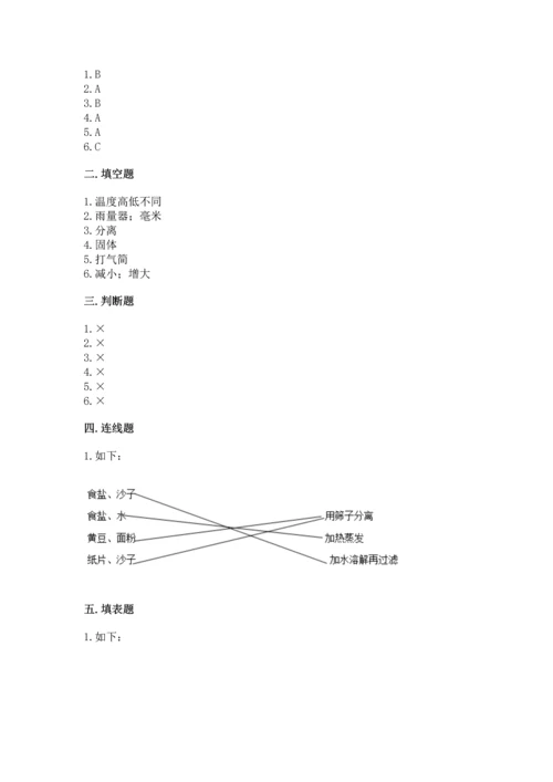 教科版三年级上册科学期末测试卷精品【模拟题】.docx