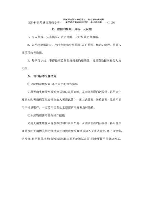 医院外科手术部位感染监测实施方案.docx