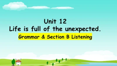 【培优课堂】U12-Period 3 Grammar+Listening (课件)人教九年级Unit