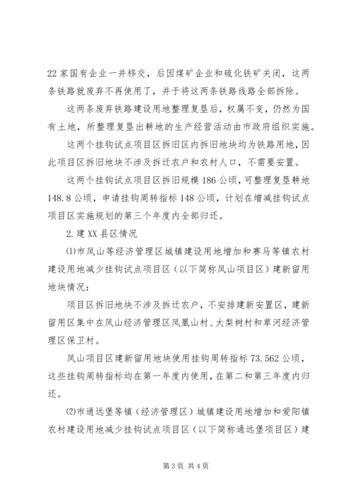 城乡建设用地增减挂钩试点自查报告 (2).docx
