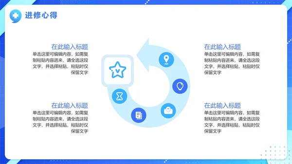 蓝色简约实景商务医生进修报告PPT模板