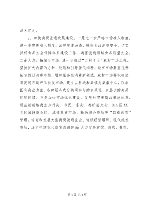 县经贸工作情况汇报 (7).docx