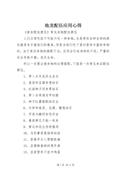地龙配伍应用心得 (4).docx