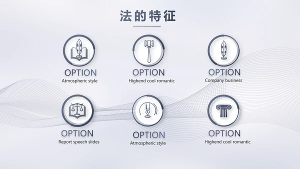 蓝色大气法律工作汇报动态PPT