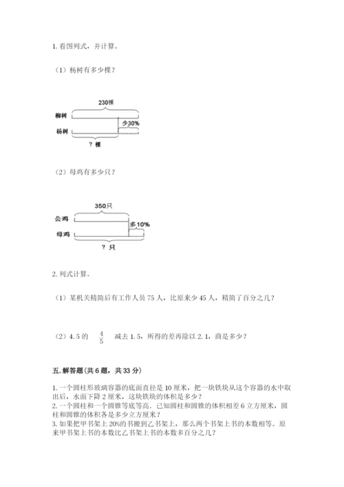 北京版六年级下册数学期中测试卷及完整答案【考点梳理】.docx