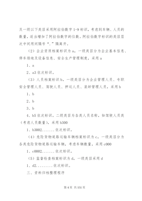 危险货物运输安全生产档案管理制度.docx