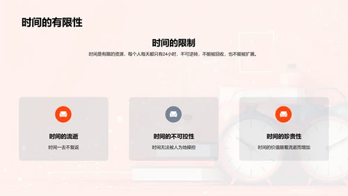 学习时间管理PPT模板