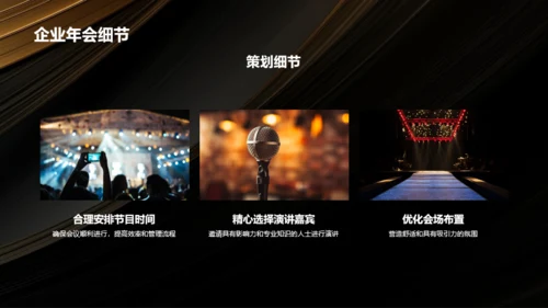 黑金奢华时尚企业年会策划PPT