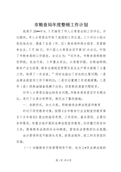 市粮食局年度整顿工作计划.docx