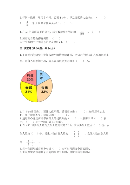 人教版六年级上册数学期末测试卷含完整答案【全优】.docx