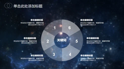 星空大气地球发布会通用PPT模版