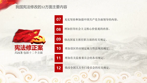 党课国家宪法日学习弘扬宪法精神PPT模板