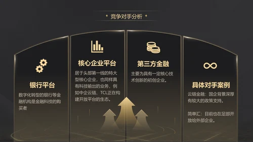 黑金质感项目战略商业计划书通用PPT模板
