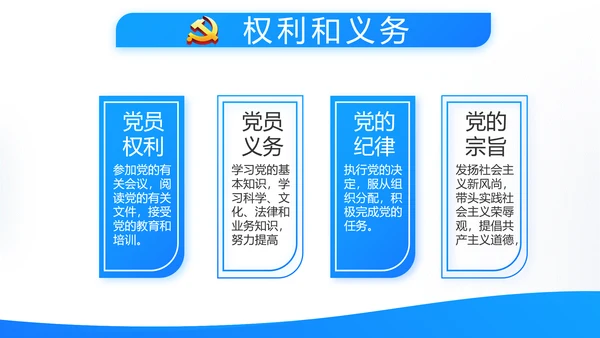 蓝色简约党建党支部工作总结学习教育动态PPT