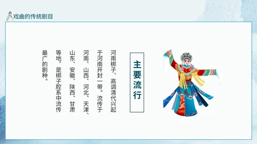 京剧走进传统戏曲人物动态通用PPT模板
