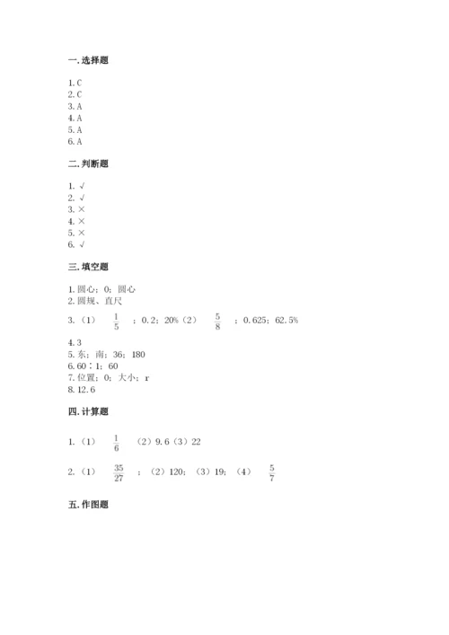 小学六年级上册数学期末测试卷含答案【达标题】.docx