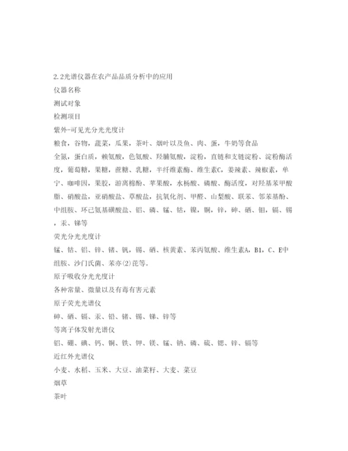 【精编】《安全管理论文》之光谱分析技术在农产品品质和安全检测中的应用.docx