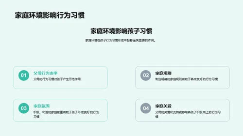 家教熏陶，行为成长