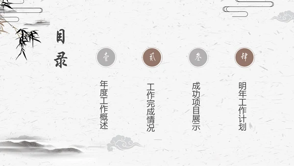 古典竹简动态工作汇报通用PPT模版