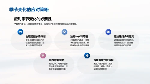 小暑生活适应指导PPT模板