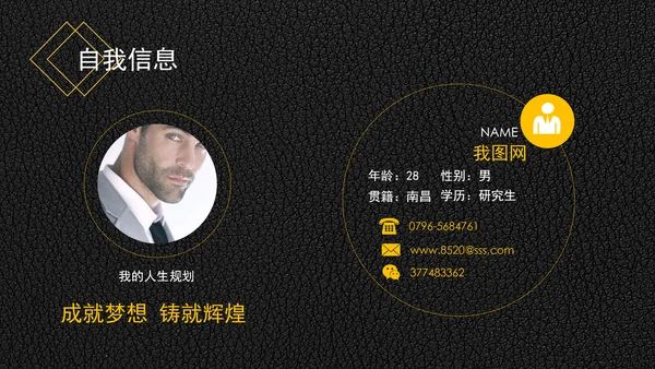 精品背景大学生职业生涯规划PPT