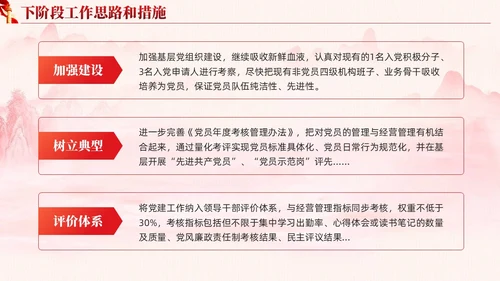 红色党建红绸基层党建工作总结汇报PPT模板