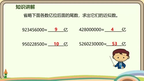 人教版数学四年级上册1.9 亿以上数的改写和近似数课件(共22张PPT)