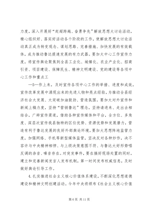 县委书记在鲁XX县区宣传思想工作会议上的讲话.docx